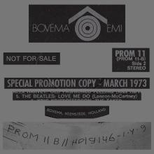 THE BEATLES DISCOGRAPHY HOLLAND 1973 03 00 - MONTHLY SPECIAL PROMOTION COPY - PROM 11 - PROMO - pic 1