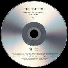 2019 09 27 THE BEATLES - ABBEY ROAD DELUXE EDITION - DISC 1 - APPLE UNIVERSAL CDR - pic 1