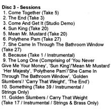 2019 09 27 THE BEATLES - ABBEY ROAD DELUXE EDITION - DISC 3 - APPLE UNIVERSAL CDR - pic 1