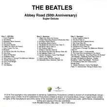 2019 09 27 THE BEATLES - ABBEY ROAD DELUXE EDITION - DISC 3 - APPLE UNIVERSAL CDR - pic 1