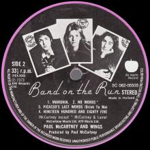 1973 12 07 - 1979 01 PAUL McCARTNEY AND WINGS - BAND ON THE RUN - 5C 062-05503  - pic 6