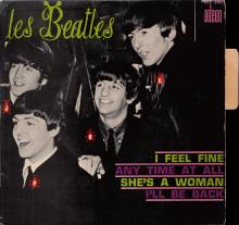 THE BEATLES FRANCE EP - A - 1964 12 00 - SLEEVE 1 RECORD 2 - ODEON SOE 3760 - pic 1
