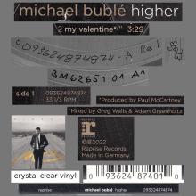 2022 03 25 MICHAEL BUBLE - MY VALENTINE - 0 93624 87401 0 - GERMANY - CRYSTAL CLEAR VINYL - pic 4