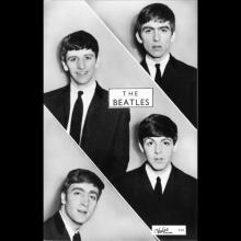 1963 THE BEATLES PHOTO - POSTCARD UK - VALEX BLACKPOOL - 8,8X13,8 -1 - pic 1