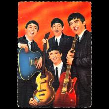 THE BEATLES - COLOR POSTCARD GERMANY - A - B - pic 1