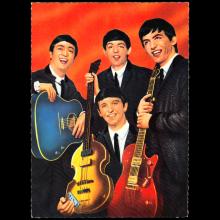 THE BEATLES - COLOR POSTCARD GERMANY - A - B - pic 3