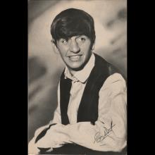 1963 BLACK AND WHITE PHOTOCARD UK - ESKIMO FOODS RINGO STARR - 14X9  - pic 1