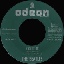 SPAIN 1965 06 10 - DSOL 66.064 - TICKET TO RIDE ⁄ YES IT IS - SLEEVE 2 LABEL 1 C - pic 6