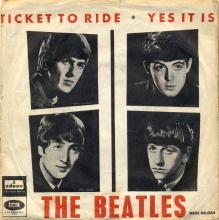 SPAIN 1965 06 10 - DSOL 66.064 - TICKET TO RIDE ⁄ YES IT IS - SLEEVE 4 LABEL 1 A - pic 1