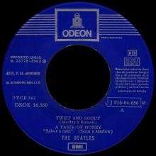 SP010 TWIST AND SHOUT ⁄ A TASTE OF HONEY ⁄ DO YOU WANT TO KNOW A SECRET ⁄ THERE'S A PLACE - SLEEVE 10 LABEL 7 - pic 3