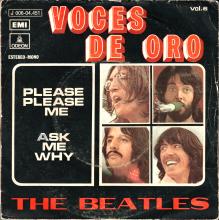 SPAIN 1963 04 30 - PLEASE PLEASE ME ⁄ ASK ME WHY - SLEEVE 14 LABEL H - 1 J 006-04.451 M  - pic 1