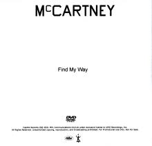 UK 2020 12 18 PAUL McCARTNEY - McCARTNEY lll - FIND MY WAY - PROMO - 1 TRACK CDR DVD - pic 1