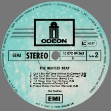 THE BEATLES DISCOGRAPHY FRANCE 1964 06 00 THE BEATLES BEAT - H - 1981 - ODEON - 1C 072-04.363 - pic 5