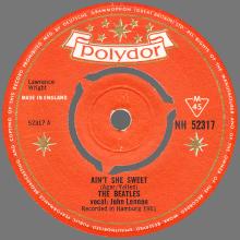 1964 05 29 TONY SHERIDAN & THE BEATLES - AIN'T SHE SWEET ⁄ IF YOU LOVE ME, BABY - POLYDOR NH 52317  - pic 2