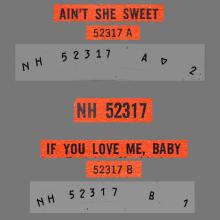 1964 05 29 TONY SHERIDAN & THE BEATLES - AIN'T SHE SWEET ⁄ IF YOU LOVE ME, BABY - POLYDOR NH 52317  - pic 4