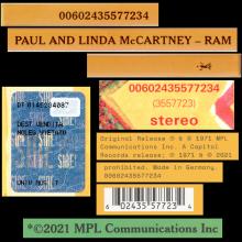 1971 05 21 - 2021 05 14 - PAUL AND LINDA McCARTNEY - RAM - 00602435577234 - HALF SPEED - WORLDWIDE - GERMANY - pic 6