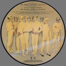 1984 09 24 - NO MORE LONELY NIGHTS  ⁄ SILLY LOVE SONGS - RP 6080 - US PICTURE DISC 12" - 1984 10 08 - pic 2
