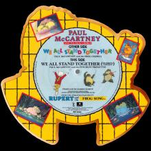 1984 11 12 - WE ALL STAND TOGETHER ⁄ HUMMING VERSION - RP 6086 - SHAPED PICTURE DISC 7" - 1984 12 03  - pic 3