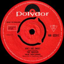 1964 05 29 TONY SHERIDAN & THE BEATLES - AIN'T SHE SWEET ⁄ IF YOU LOVE ME, BABY - POLYDOR NH 52317 REISSUE 1967 - pic 3
