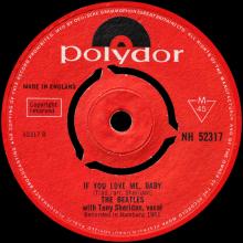1964 05 29 TONY SHERIDAN & THE BEATLES - AIN'T SHE SWEET ⁄ IF YOU LOVE ME, BABY - POLYDOR NH 52317 REISSUE 1967 - pic 4