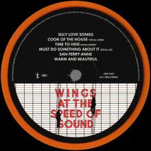 1976 04 09 - 2017 11 17 - WINGS AT THE SPEED OF SOUND - ORANGE VINYL - 6 02557 83674 5 - 0602557567618 - pic 6