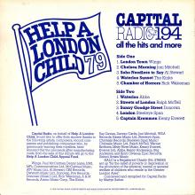 1979 00 00 - SONGS OF LONDON - CAPITAL RADIO 194 - HELP A LONDON CHILD - HALC 3 A - UK - pic 2