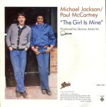 1982 10 18 - THE GIRL IS MINE - JACKSON ⁄ MCCARTNEY - EPIC CBS 2729 - YELLOW VINYL - ISRAEL - pic 2