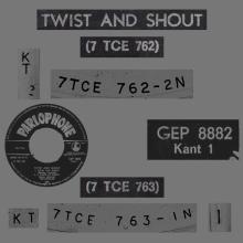 HOLLAND - 1963 07 00 - 1 - TWIST AND SHOUT - GEP 8882 - pic 2