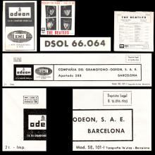 SPAIN 1965 06 10 - DSOL 66.064 - TICKET TO RIDE ⁄ YES IT IS - SLEEVE 1 LABEL 1 A - pic 1