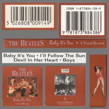 1995 03 20 - THE BEATLES BABY IT'S YOU - 7 2438 82073 2 4 - VINYL EXPERIENCE LTD. - pic 1