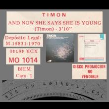 TIMON - AND NOW SHE SAY'S SHE IS YOUNG - MO 1014 - SPAIN - PROMO - pic 4