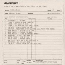 2021 06 25 - GOOD AS GOLD - ARTEFACTS OF THE APPLE ERA 1967-1975 - GRAPEFRUIT - pic 6