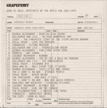2021 06 25 - GOOD AS GOLD - ARTEFACTS OF THE APPLE ERA 1967-1975 - GRAPEFRUIT - pic 12