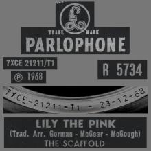 1968 10 18 - THE SCAFFOLD - LILLY THE PINK - ITALY - 1968 12 23 - R 5734 - pic 1
