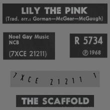 1968 10 18 - THE SCAFFOLD - LILLY THE PINK - NORWAY - R 5734 - pic 4