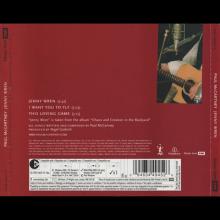 2005 11 21 PAUL MCCARTNEY - JENNY WREN ⁄ I WANT YOU TO FLY ⁄ THIS LOVING GAME- CDRS 6678 - 0 94634 49452 6 - 3 TRACKS  - pic 1