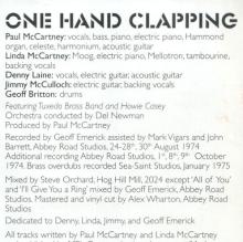 2024 06 16 - ONE HAND CLAPPING - 6 02465 08164 0 - 2 X CD EDITION - MADE IN GERMANY - pic 13