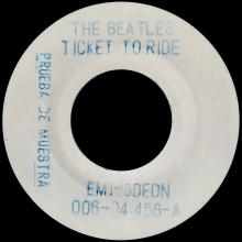 SPAIN 1976 05 01- TICKET TO RIDE ⁄ YES IT IS - 006-04.458 - TESTPRESSING - pic 1