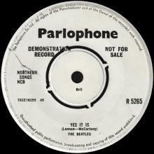 1965 04 09 - TICKET TO RIDE ⁄ YES IT IS - R 5265 - PROMO - pic 1