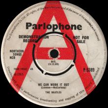1965 12 03 - WE CAN WORK IT OUT ⁄ DAYTRIPPER - R 5265 - PROMO - pic 1