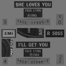 1982 12 07 THE BEATLES SINGLES COLLECTION - BSCP1 - R 5055 - C - SHE LOVES YOU / I'LL GET YOU - pic 1