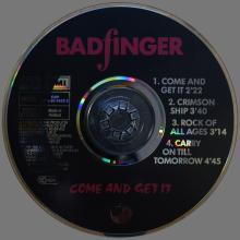 1992  02 00 - BADFINGER - COME AND GET IT - HOLLAND 1992  02 - CDP 560-20 4652 2 - 5 099920 465223  - pic 1
