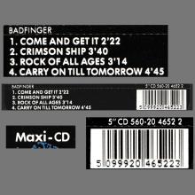 1992  02 00 - BADFINGER - COME AND GET IT - HOLLAND 1992  02 - CDP 560-20 4652 2 - 5 099920 465223  - pic 7