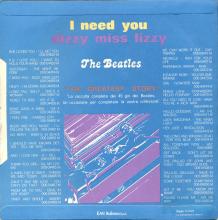 THE GREATEST STORY - I NEED YOU ⁄ DIZZY MISS LIZZY - 3C 006-04455 - BLUE SKYE LABEL - C - pic 1