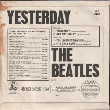 HOLLAND - 1966 03 00 - 4 - YESTERDAY - GEP 8948 -1 - pic 1