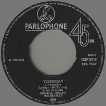 HOLLAND - 1966 03 00 - 4 - YESTERDAY - GEP 8948 -1 - pic 1
