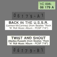 BACK IN THE U.S.S.R. - TWIST AND SHOUT - 1982 / 1987 - 1C 006-06 179 - 2 - RECORDS - pic 1