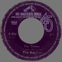 BEATLES DISCOGRAPHY CONGO - 1965 07 23 - R 5305 - HELP / I'M DOWN Down  R5305 - pic 1