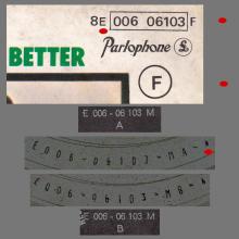 BEATLES DISCOGRAPHY PORTUGAL 110 A - YESTERDAY ⁄ I SHOULD HAVE KNOWN BETTER - 8E 006-06103 F - pic 1