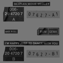 BEATLES MOVIE MEDLEY - I'M HAPPY JUST TO DANCE WITH YOU - 1992 - 006-20 4720 7 - 2 - RECORDS - pic 1